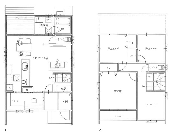 B棟間取り図